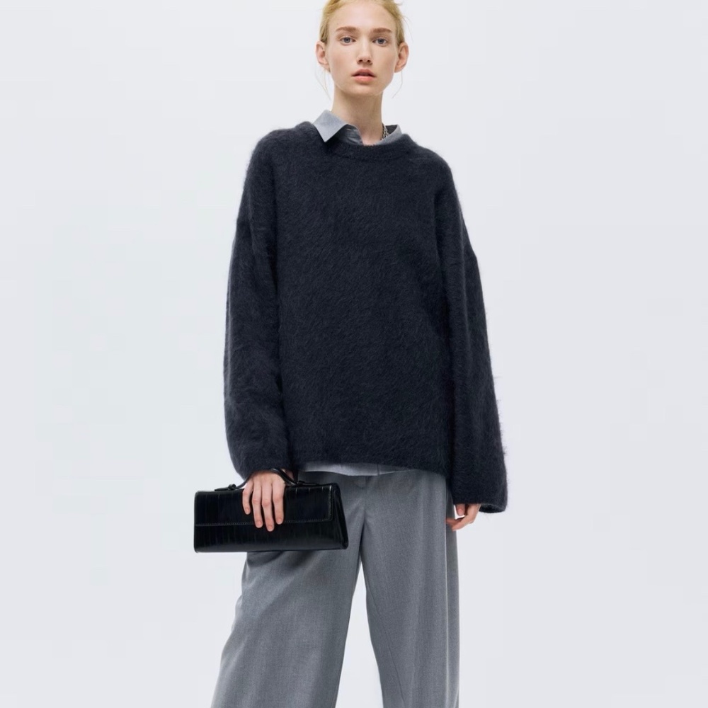 Mohair and wool sweater